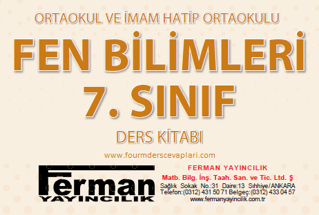 7. Sınıf Fen Bilimleri Ders Kitabı Cevapları