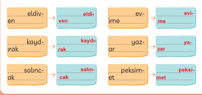 3. Sınıf Türkçe Ders Kitabı Sayfa 42 Cevapları MEB Yayınları