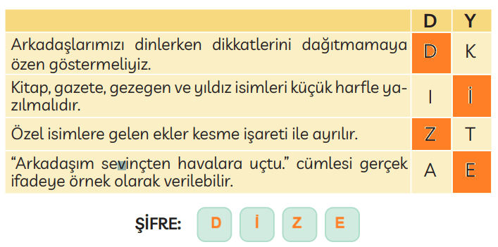 3. Sınıf Türkçe Ders Kitabı Sayfa 43 Cevapları MEB Yayınları