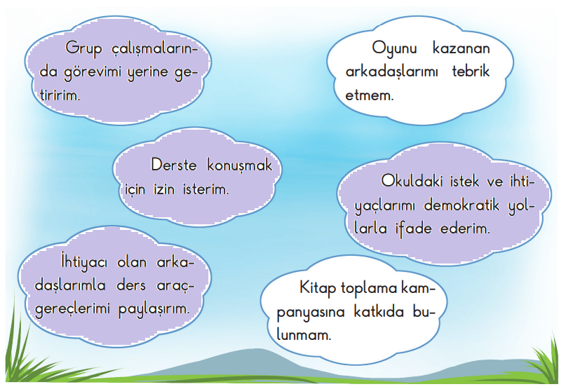 3. Sınıf Hayat Bilgisi Ders Kitabı Sayfa 44 Cevapları SDR İpekyolu Yayıncılık