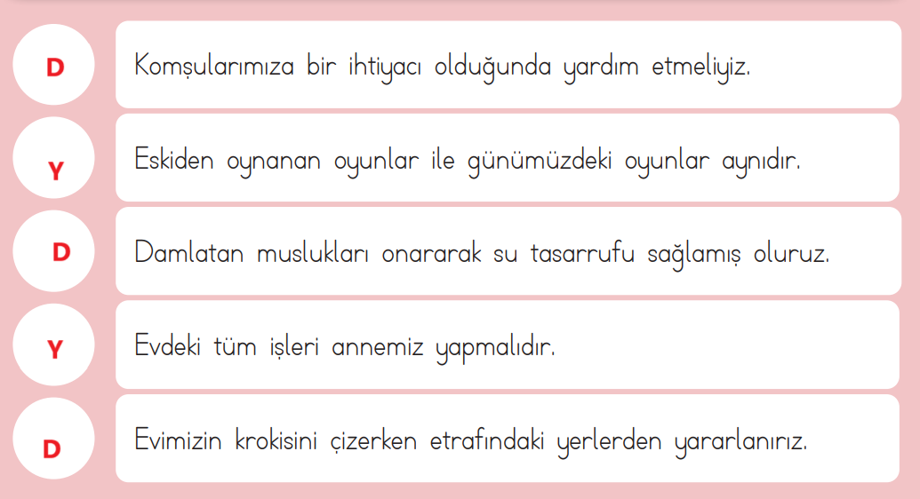 3. Sınıf Hayat Bilgisi Ders Kitabı Sayfa 81 Cevapları MEB Yayınları