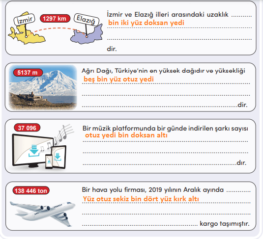 4. Sınıf Matematik Ders Kitabı Sayfa 18 Cevapları MEB Yayıncılık