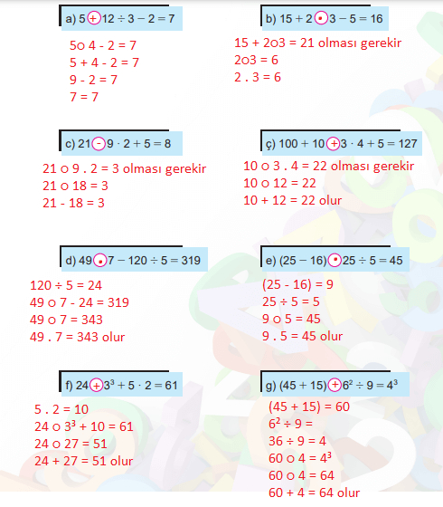 6. Sınıf Matematik Ders Kitabı Sayfa 22 Cevapları MEB Yayınları