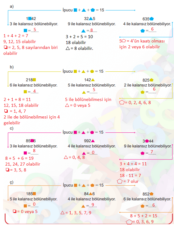 6. Sınıf Matematik Ders Kitabı Sayfa 50 Cevapları MEB Yayınları