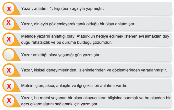 6. Sınıf Türkçe Ders Kitabı Sayfa 62 Cevapları Yıldırım Yayınları