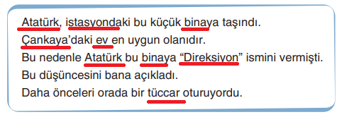 6. Sınıf Türkçe Ders Kitabı Sayfa 63 Cevapları Yıldırım Yayınları