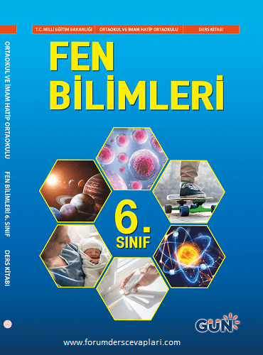 6.Sınıf Fen Bilimleri Ders Kitabı Cevapları GÜN Yayıncılık