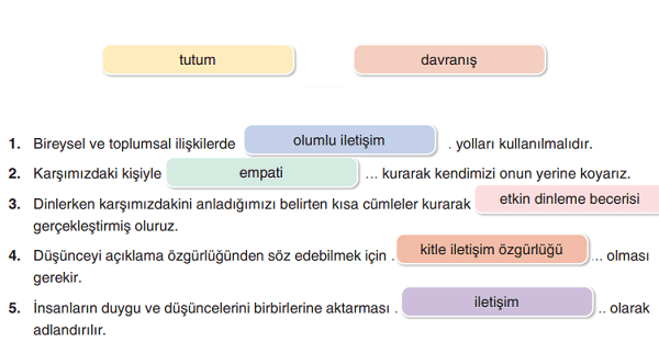 7. Sınıf Sosyal Bilgiler Ders Kitabı Sayfa 40 Cevapları