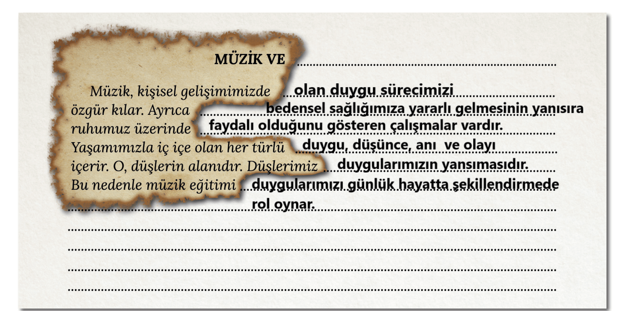 7. Sınıf Türkçe Ders Kitabı Sayfa 39 Cevapları MEB Yayınları