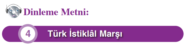 Türk İstiklal Marşı Metni Cevapları