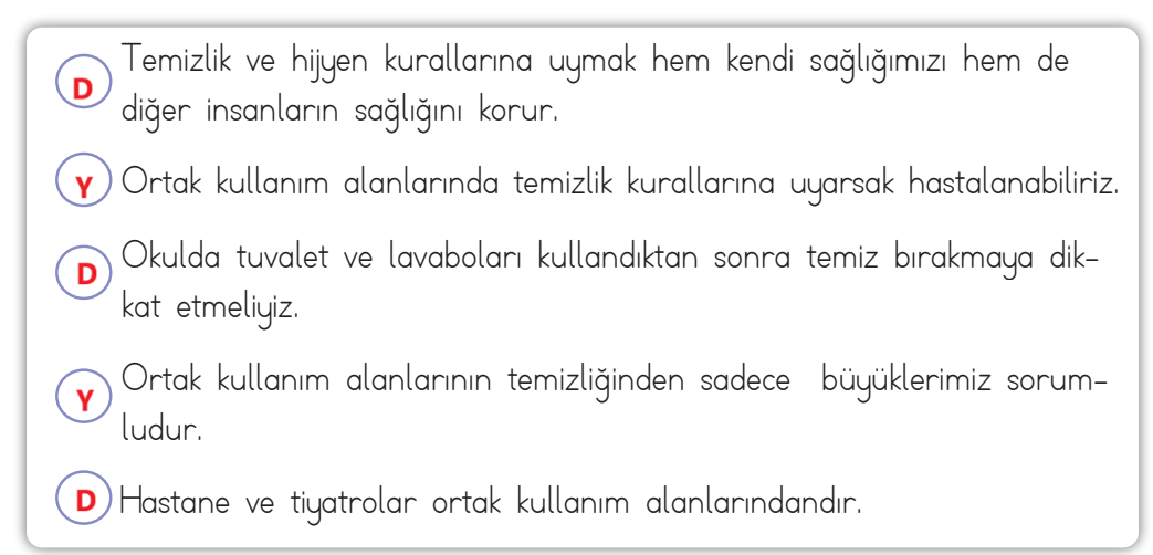 3. Sınıf Hayat Bilgisi Ders Kitabı Sayfa 107 Cevapları MEB Yayınları