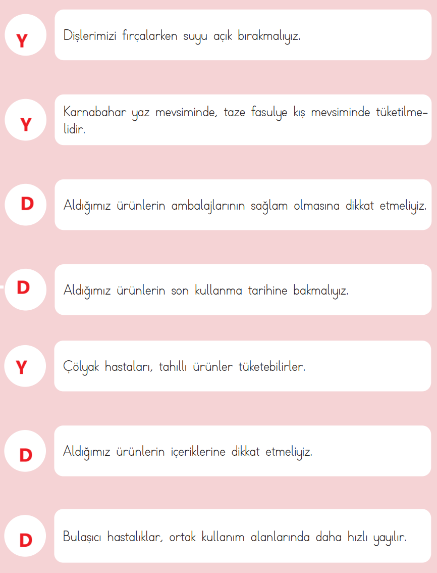 3. Sınıf Hayat Bilgisi Ders Kitabı Sayfa 109 Cevapları MEB Yayınları