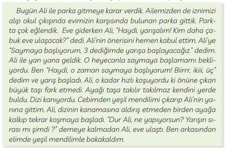 3. Sınıf Türkçe Ders Kitabı Sayfa 117 Cevapları MEB Yayınları