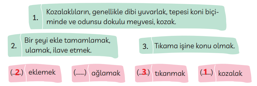 3. Sınıf Türkçe Ders Kitabı Sayfa 121 Cevapları MEB Yayınları