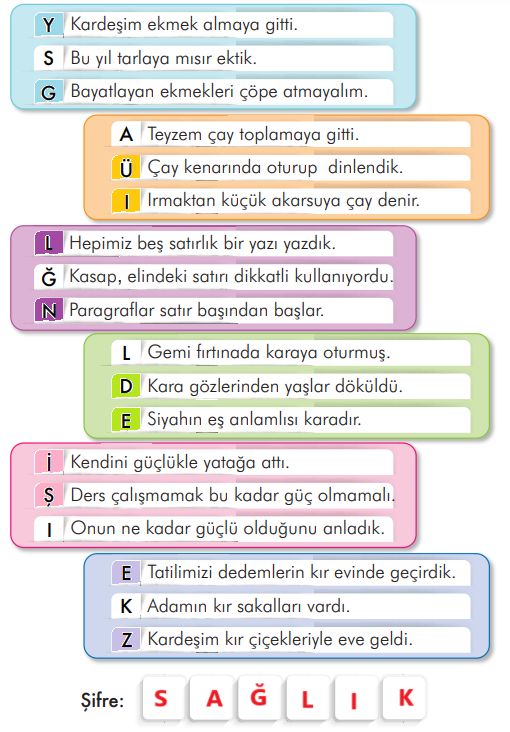 3. Sınıf Türkçe Ders Kitabı Sayfa 155 Cevapları İlke Yayıncılık