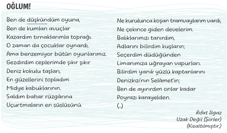 4. Sınıf Türkçe Ders Kitabı Sayfa 110 Cevapları Tuna Yayıncılık