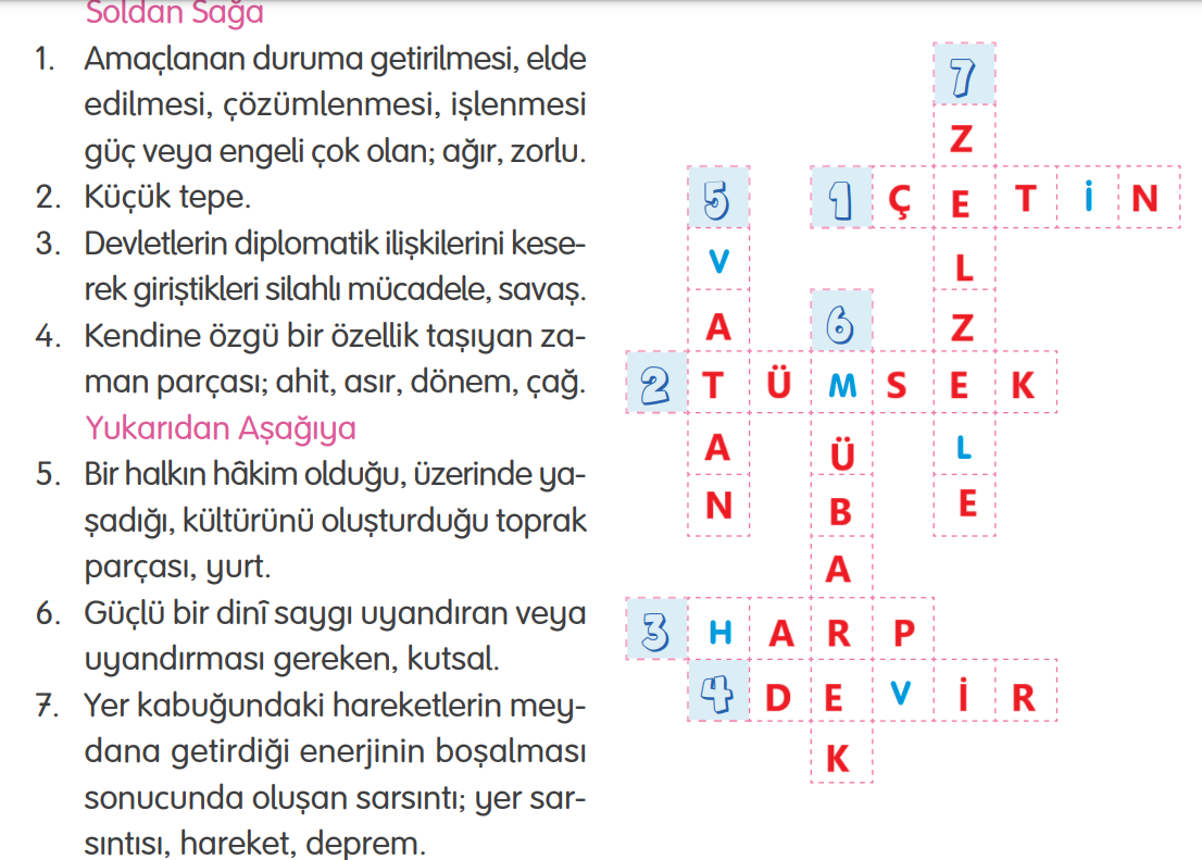 4. Sınıf Türkçe Ders Kitabı Sayfa 132 Cevapları Tuna Yayıncılık