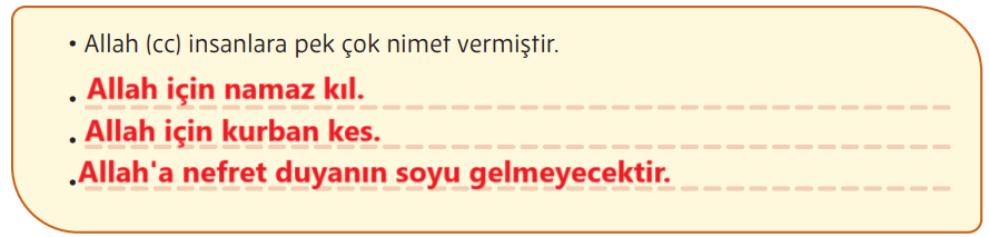 5. Sınıf Din Kültürü Ders Kitabı Sayfa 118 Cevapları MEB Yayınları