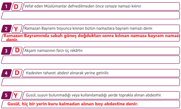 5. Sınıf Din Kültürü Ders Kitabı Sayfa 80-81 Cevapları MEB Yayınları1