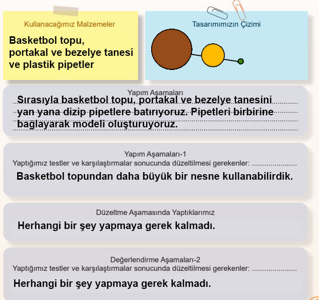 5. Sınıf Fen Bilimleri Ders Kitabı Sayfa 45 Cevapları MEB Yayınları