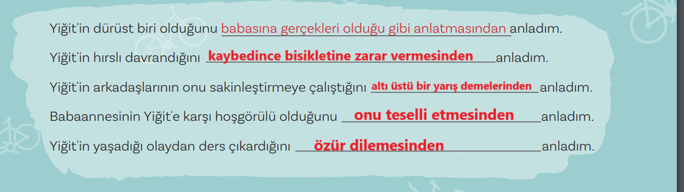 5. Sınıf Türkçe Ders Kitabı Sayfa 171 Cevapları MEB Yayınları