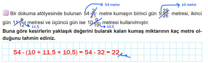 6. Sınıf Matematik Ders Kitabı Sayfa 119 Cevapları MEB Yayınları2