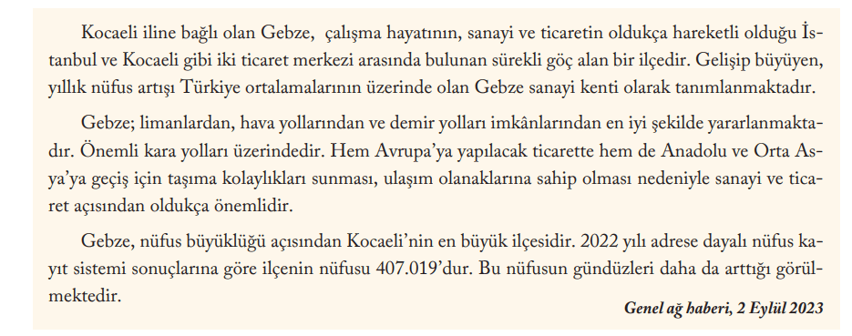 6. Sınıf Sosyal Bilgiler Ders Kitabı Sayfa 121 Cevapları EVOS Yayıncılık