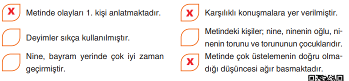 6. Sınıf Türkçe Ders Kitabı Sayfa 120 Cevapları Yıldırım Yayınları