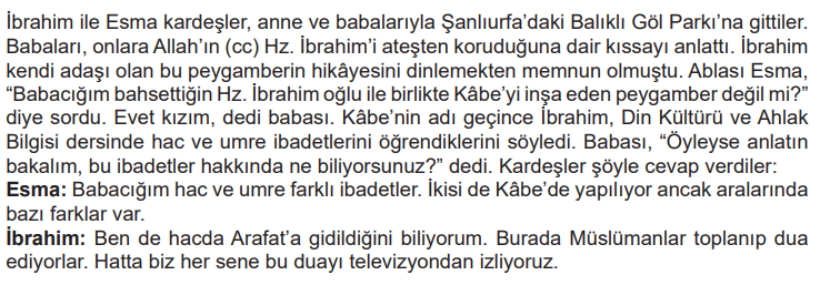 7. Sınıf Din Kültürü Ders Kitabı Sayfa 71 Cevapları MEB Yayınları