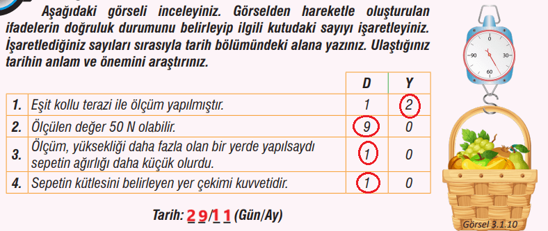 7. Sınıf Fen Bilimleri Ders Kitabı Sayfa 77 Cevapları MEB Yayınları