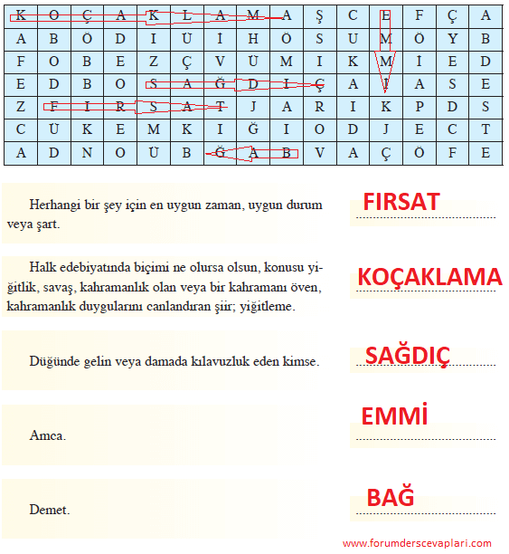 8. Sınıf Türkçe Ders Kitabı Sayfa 100 Cevapları Hecce Yayıncılık