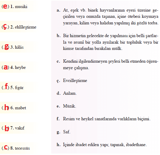 8. Sınıf Türkçe Ders Kitabı Sayfa 94 Cevapları Hecce Yayıncılık