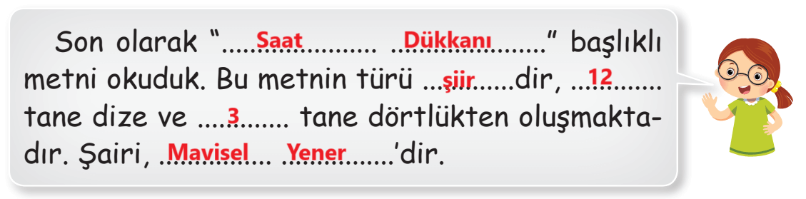 2. Sınıf Türkçe Ders Kitabı Sayfa 175 Cevapları İlke Yayıncılık