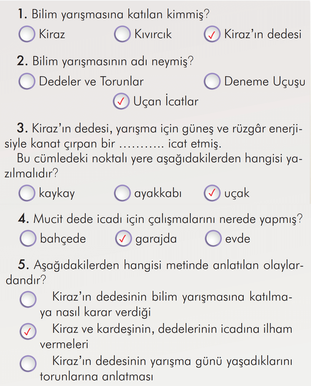 2. Sınıf Türkçe Ders Kitabı Sayfa 187 Cevapları İlke Yayıncılık