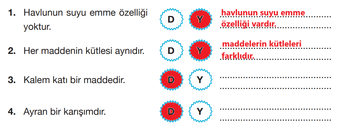 4. Sınıf Fen Bilimleri Ders Kitabı Sayfa 159 Cevapları Pasifik Yayınları