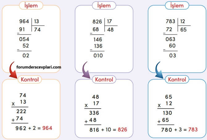 4. Sınıf Matematik Ders Kitabı Sayfa 105 Cevapları MEB Yayınları