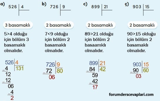 4. Sınıf Matematik Ders Kitabı Sayfa 116 Cevapları MEB Yayınları