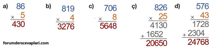 4. Sınıf Matematik Ders Kitabı Sayfa 88 Cevapları Pasifik Yayıncılık2