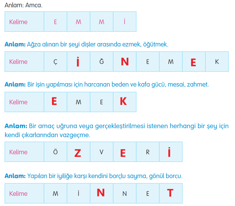 4. Sınıf Türkçe Ders Kitabı Sayfa 156 Cevapları Tuna Yayıncılık