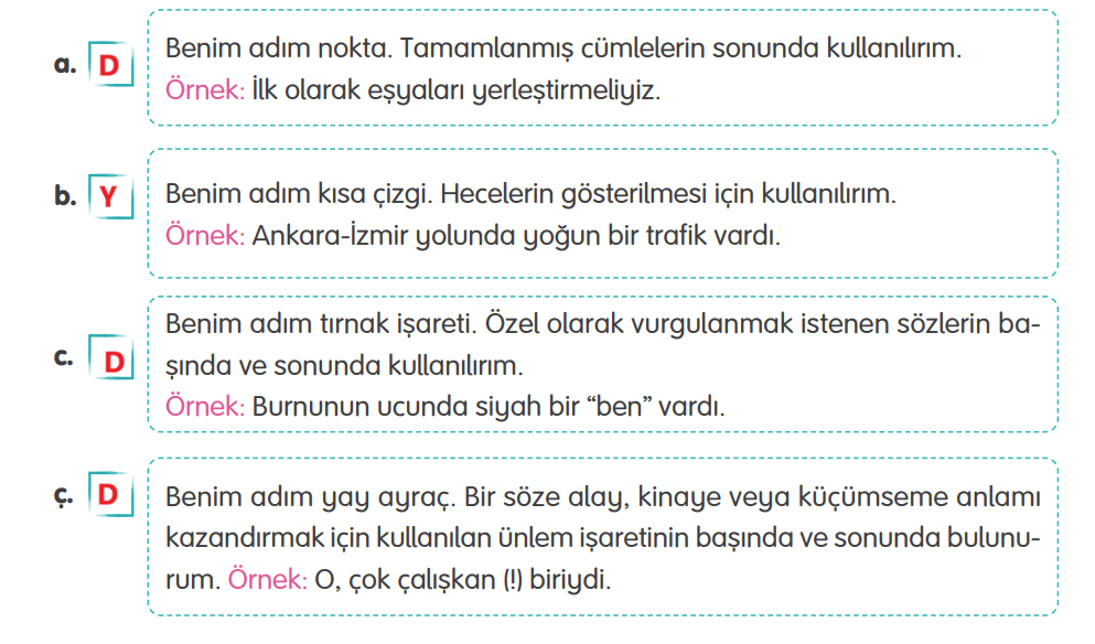 4. Sınıf Türkçe Ders Kitabı Sayfa 172 Cevapları Tuna Yayıncılık