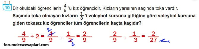 6. Sınıf Matematik Ders Kitabı Sayfa 129 Cevapları MEB Yayınları