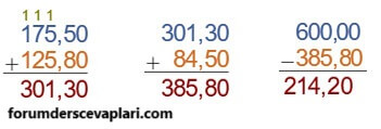 6. Sınıf Matematik Ders Kitabı Sayfa 163 Cevapları Doğa Yayıncılık