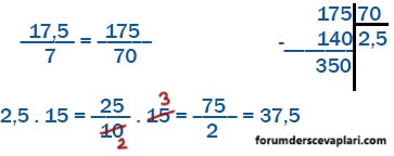 6. Sınıf Matematik Ders Kitabı Sayfa 167 Cevapları MEB Yayınları1