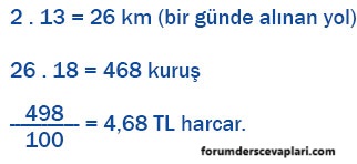 6. Sınıf Matematik Ders Kitabı Sayfa 168 Cevapları MEB Yayınları