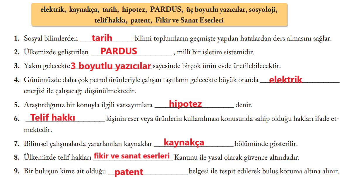 6. Sınıf Sosyal Bilgiler Ders Kitabı Sayfa 157 Cevapları EVOS Yayıncılık