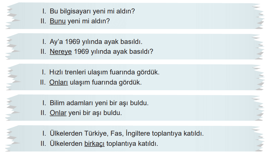 6. Sınıf Türkçe Ders Kitabı Sayfa 139 Cevapları