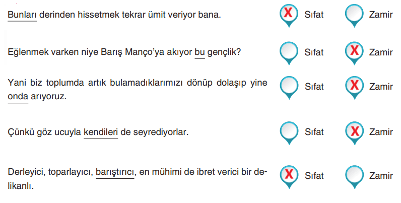 6. Sınıf Türkçe Ders Kitabı Sayfa 167 Cevapları Yıldırım Yayınları