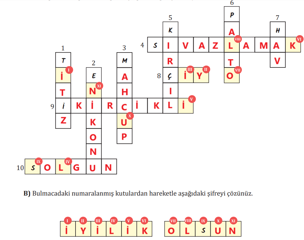 7. Sınıf Türkçe Ders Kitabı Sayfa 127 Cevapları MEB Yayınları