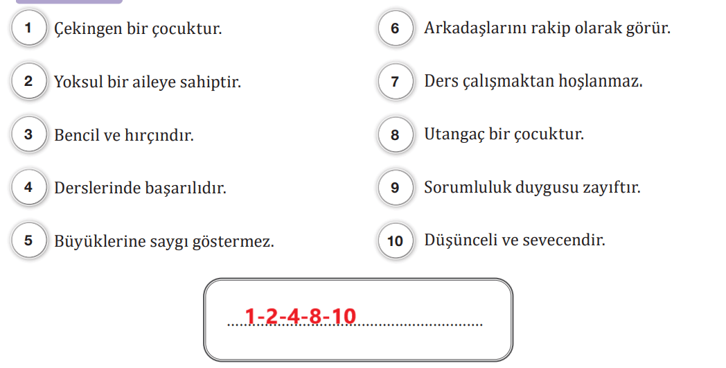 7. Sınıf Türkçe Ders Kitabı Sayfa 129 Cevapları MEB Yayınları