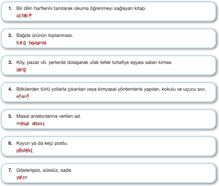 7. Sınıf Türkçe Ders Kitabı Sayfa 145 Cevapları Özgün Yayıncılık